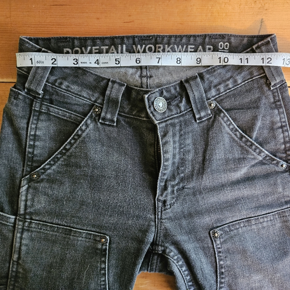 Dovetail Workwear Maven Slim Heathered Black Denim 00/32